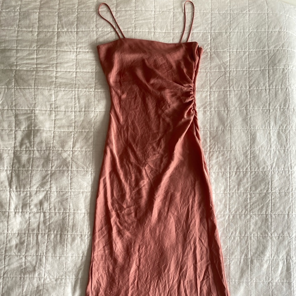 Zara dress, XS, peachy pink